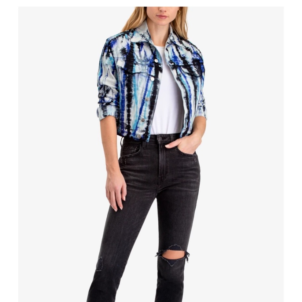 Jordache Blue Animal Dye Oversized Premium Jacket